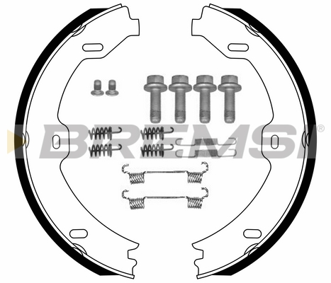 Blue Print ADT34157 Kit Ganasce Freno A Mano Posteriore | Ricambio Auto Facile - 2