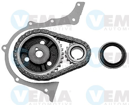 Kit Catena Distribuzione con Variatore di Fase 15 Pezzi Audi Skoda VW 1.6 FSI TSI